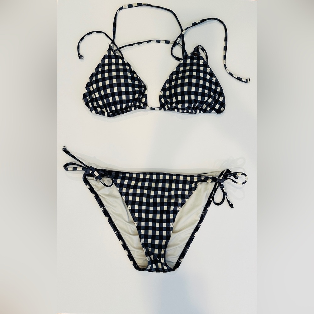 O'Neill Black and White Checkered Bikini